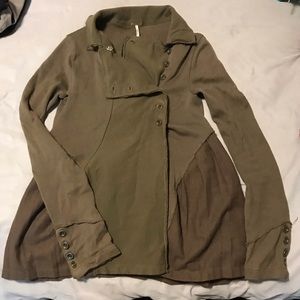 Free People button cardigan